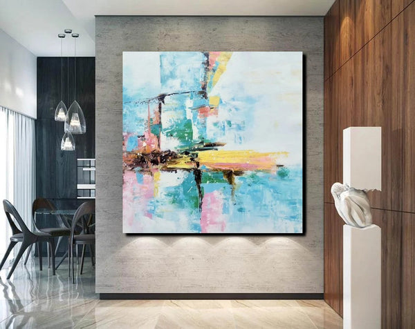 Simple Abstract Paintings, Dining Room Modern Wall Art, Modern Contemporary Art, Large Painting on Canvas, Acrylic Canvas Painting-LargePaintingArt.com