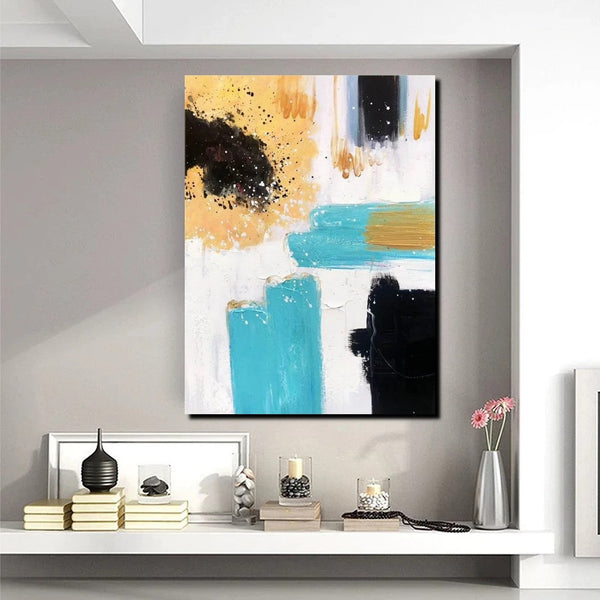 Bedroom Wall Art Paintings, Acylic Abstract Paintings, Large Painting on Canvas, Buy Abstract Painting Online, Simple Modern Art-LargePaintingArt.com