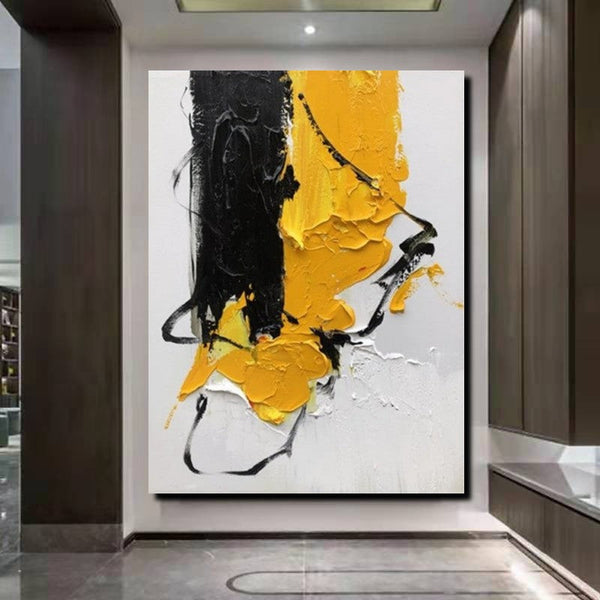 Acrylic Paintings Behind Sofa, Abstract Paintings for Bedroom, Palette Knife Canvas Art, Contemporary Canvas Wall Art, Buy Paintings Online-LargePaintingArt.com