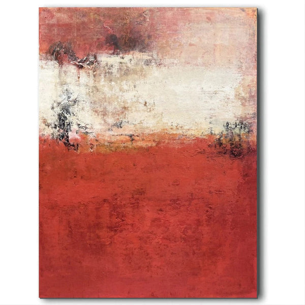 Canvas Painting for Living Room, Huge Contemporary Abstract Artwork, Red Abstract Painting Ideas for Interior Design, Modern Wall Art Painting-LargePaintingArt.com